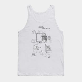 Telephone Switch Vintage Patent Hand Drawing Tank Top